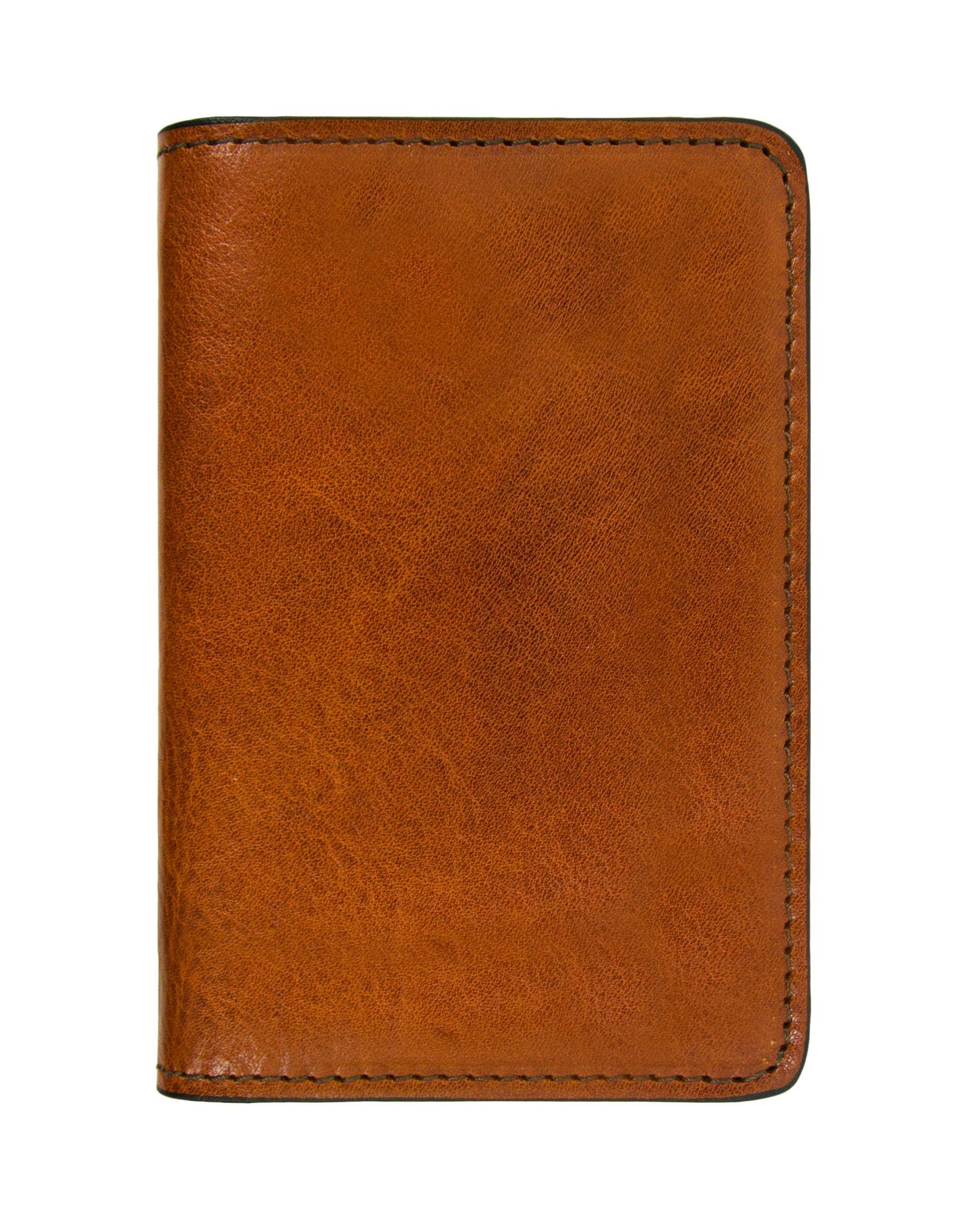 Brown leather passport holder, handcrafted for elegance and travel functionality.