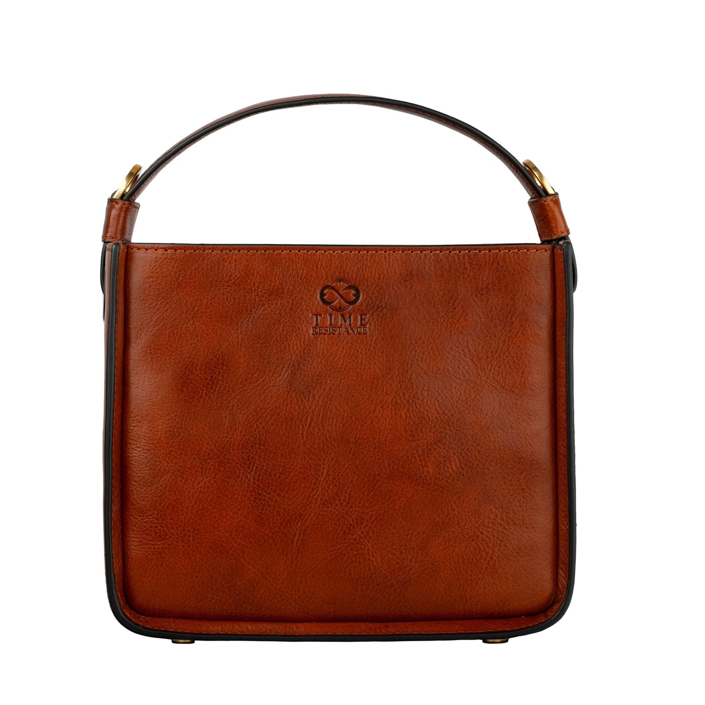Women Leather Handbag 'Alms for Oblivion' in rich brown with detachable strap and durable full-grain cowhide.