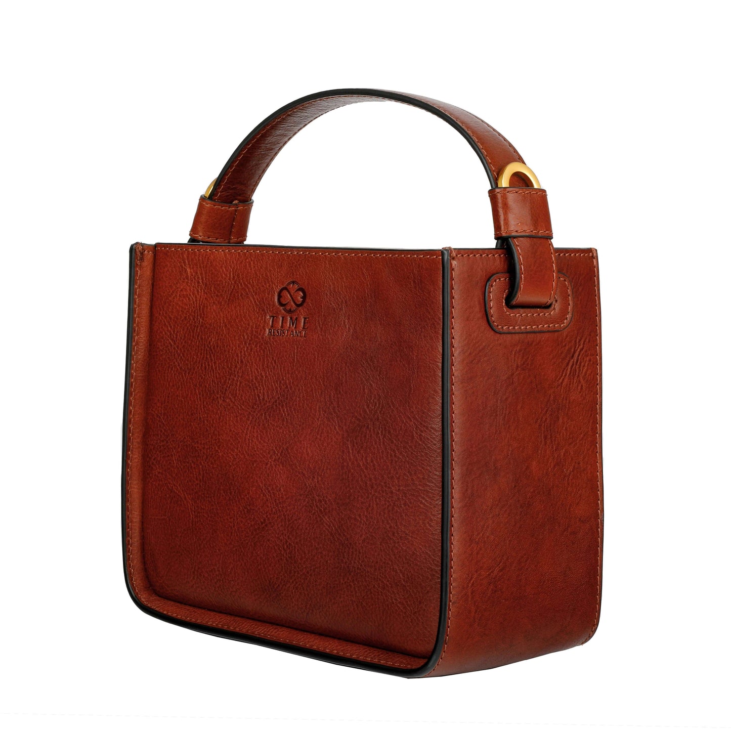 Women leather handbag Alms for Oblivion, full-grain cowhide, versatile design, detachable strap, chic style.