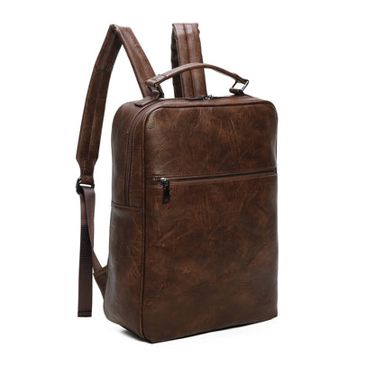 Sac à Dos en Cuir Bleu Marine pour Homme | Aeternum