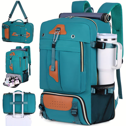 Sac  Dos de Randonne Grande Capacit avec Compartiment pour Ordinateur Portable 173 et Rangement pour Chaussures  Sac  Dos de Voyage Convertible pour Hommes et Femmes Sac Extrieur Robust avec Compartiments pour Tablette Bretelles Rglables Ferme