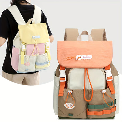 Chic Contrast Commuter Backpack Large Unisex Laptop Ready